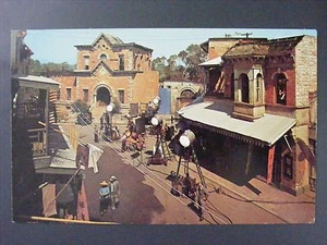 Hollywood California CA 20th Century Fox Studio Set Vintage Color Postcard 1950s - Picture 1 of 1