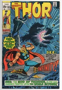 THE MIGHTY THOR 1st INFINITY! vol. 1 #185 February 1971 USA comic MARVEL book FN - Picture 1 of 5