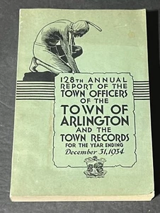 Town of Arlington 128. Jahresbericht (Jahresende 31. Dezember 1934) - Bild 1 von 16