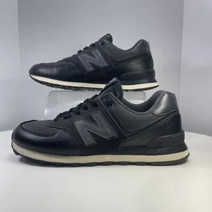 New Balance Hombres 574 Clásicos Stealth Pack Zapatos de Cuero Negro EE. UU. 10.5 D ML574K - Imagen 1 de 10