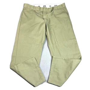 Dickies 874 Pants Original Fit Mens 45 X 31 (measured) Work Khaki Poly Blend - Picture 1 of 13
