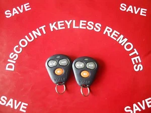 PAIR-VIPER KEYLESS REMOTE EZSDE1474V 3- BUTTON GREEN LIGHT VGC - Bild 1 von 2