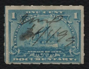 #R163 1c Battleship, Used [14] **ANY 5=FREE SHIPPING** - Picture 1 of 1