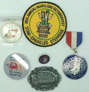 Star Spangled Steppers Medaillen Aufnäher Pride of Baltimore Maryland Volkssport AVA - Bild 1 von 8