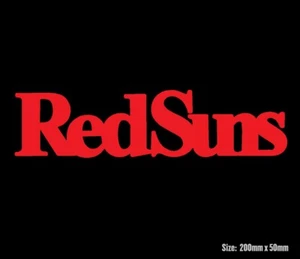Initial D Red Suns Vinyl Decal Sticker JDM Tofu Shop RedSuns - Picture 1 of 4