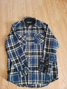 DAVID TAYLOR MENS BLUE PLAID SIZE MT - Picture 1 of 5
