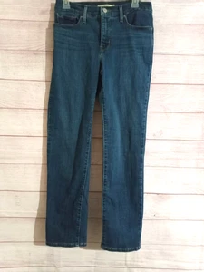 Levi's Jeans 314 Shaping Straight Jeans Women's Size 28 Blue Wash 5-Pocket - Picture 1 of 4