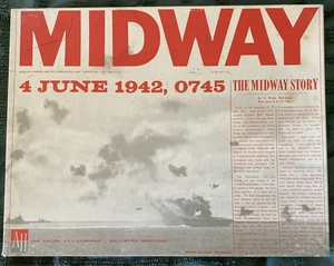 Vintage Midway Board Game The Avalon Hill Company 1964 WWII Battle Strategy - Picture 1 of 12