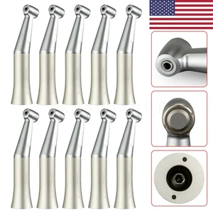 1-10 NSK Style Dental Slow Low Speed Push Button Contra Angle Handpiece 1:1 USPS - Picture 1 of 15