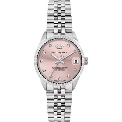 Orologio Philip Watch Caribe R8253597639 Rosa Donna 31mm Diamanti maglia Jubilee - Immagine 1 di 3