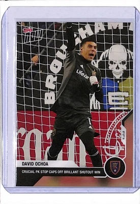 2021 TOPPS NOW MLS #197 DAVID OCHOA - PRINT RUN 96 - BRILLANT SHUTOUT WIN! - Image 1 of 2