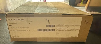 Newport Brass 1-503 3/4" Pressure Balance Rough-In Valve with Quick Connect - Image 1 of 4