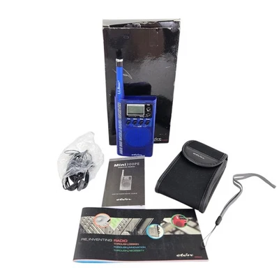 Eton Grundig Blue Mini300PE AM FM Shortwave Radio Tested Working NOB New - Image 1 of 4