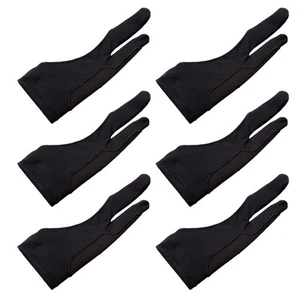 6 Pcs Lackierhandschuhe Kleiner Zeichenhandschuh Skizzierhandschuhe Aus Papier - Photo 1/12
