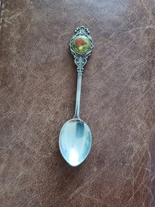 Vintage Collectable Souvenir SILVER-Plated CAMEO Tea-Sugar Spoons - Picture 1 of 8