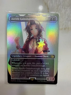 Aerith Gainsborough (Borderless) (Surge Foil) Final Fantasy Foil - Image 1 of 4