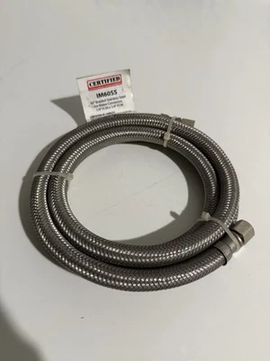 Conector para máquina de hielo IM60SS aparato certificado 60" trenzado acero inoxidable, nuevo Foto 1 de 2