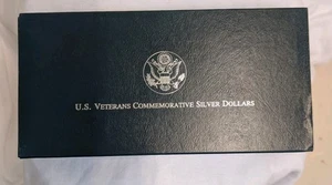 The 1994 U.S. Veterans Commemorative Silver Dollar 3 Coin Set - Picture 1 of 9