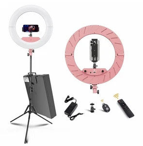 Ring Light 18 INCH Kit,55W6700k Dimmable LED Light, Tripod Stand, Remote Cont... - Picture 1 of 7