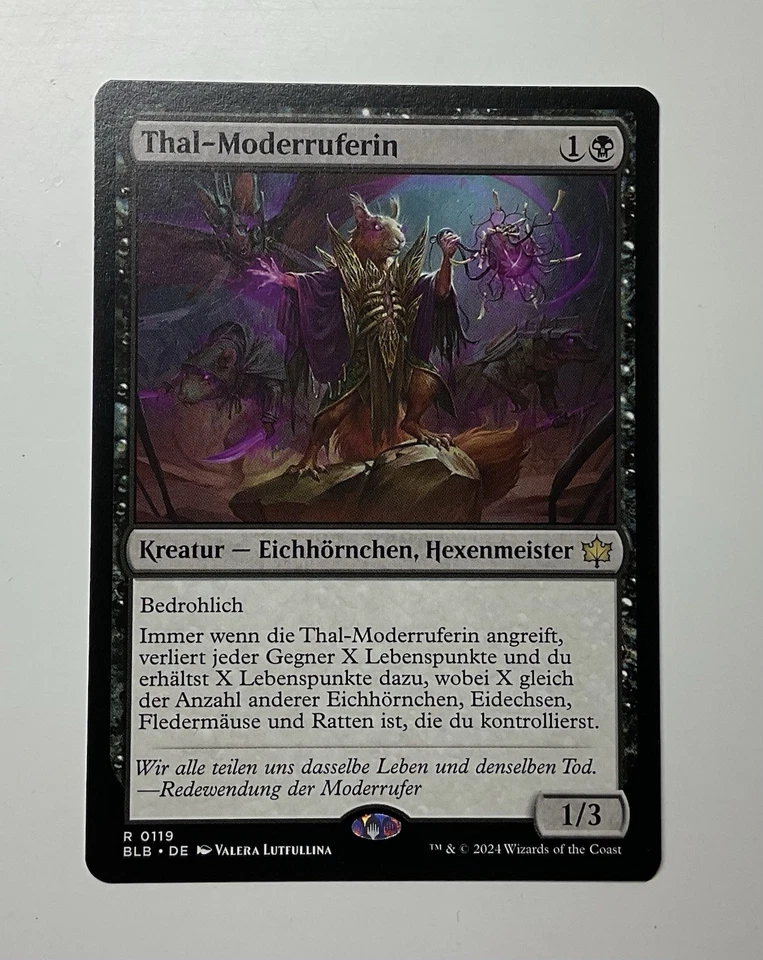MTG Magic - Bloomburrow BLB, Thal-Moderruferin / Valley Rotcaller Rare NM De - Bild 1 von 1