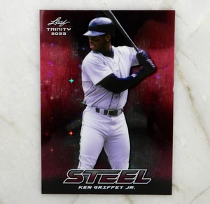 Ken Griffey Jr. Mariners 2023 Hoja Trinidad #S-42 Acero Fuscia Estrellas SSP/25 - Imagen 1 de 2