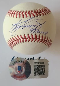 HOF Ken Griffey Jr HOF Mariners signiert " 97 AL MVP " OML Baseball BAS Beckett - Bild 1 von 9