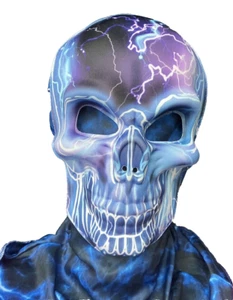 Skeleton Mask Full Face Skull Halloween Balaclava Party Costume Scary Unisex - Picture 1 of 10
