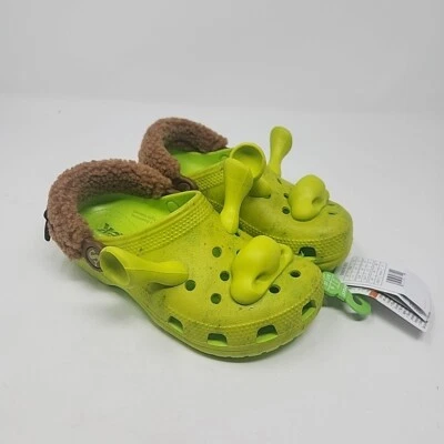 Zueco Crocs x DreamWorks Shrek Clásico Juniors Lima 209378-3TX Talla 11c O 13c  Foto 1 de 4