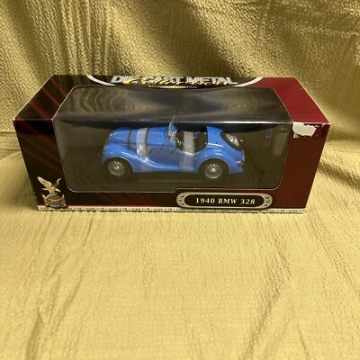 Modelo de coche diecast convertible BMW 328 1940 escala 1:18 Blue Road Legends raro  Foto 1 de 4