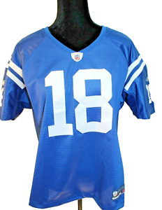 NFL INDIANAPOLIS COLTS Women's BLUE Jersey #18 PAYTON MANNING szXL RARE!!!