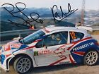 Kris Meeke and Paul Nagle Hand Signed 8x6 Photo - Peugeot Rally Autograph 10.