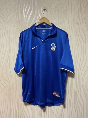 ITALY 1997 1998 HOME FOOTBALL SHIRT SOCCER JERSEY NIKE sz XL MEN VINTAGE  - Image 1 of 4