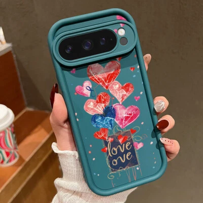 Heart For Google Pixel 9 Pro XL 8 8A Soft Silicone Phone Shockproof Case Cover - Image 1 of 4