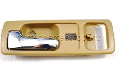 Interior Door Handle Chrome Beige Frt LH Driver fits 1990 to 1993 Accord Coupe - Image 1 of 2