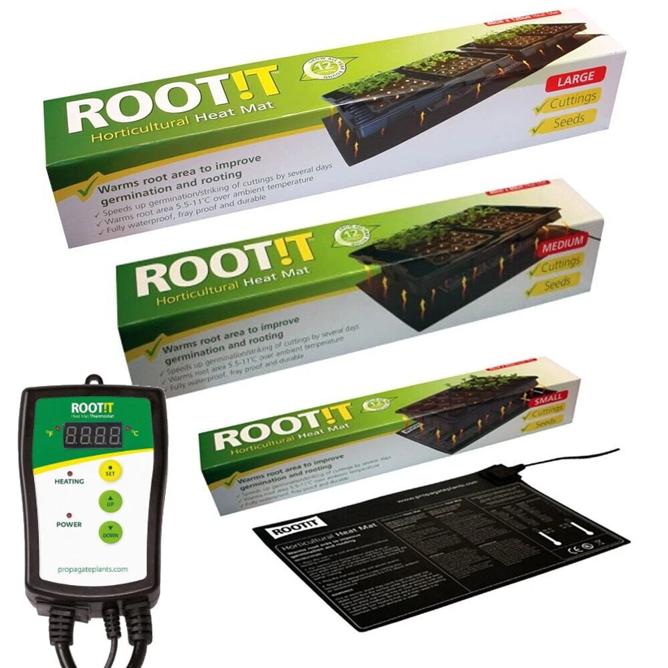 ROOT!T HEAT MAT Propagator, Seedlings Cuttings -  ROOT IT THERMOSTAT CONTROLLER - Image 1 of 4
