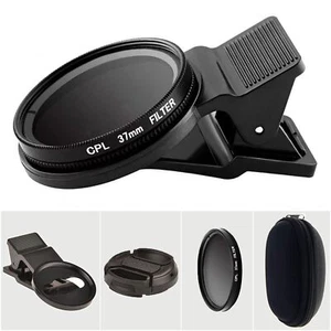 VLUOO 37mm CPL Teléfono Cámara Lente Universal Teléfono Cámara Polarizador Filtro Clip... - Imagen 1 de 6