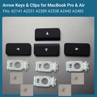 Arrow Key Cap & Scissor Clip For MacBook Pro M1 M2 A2141 A2251 A2338 A2289 A2179 - Image 1 of 4