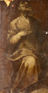 Antigua Pintura Original Filippo LAURI (1623-1694) Apóstol, Religioso - Imagen 1 de 8