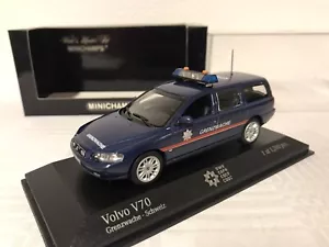 Minichamps 1:43 Volvo V70 V 70 Grenzwache Schweiz 1/1.200 Rarität Modellauto - Bild 1 von 12