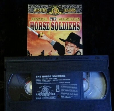 VHS 📼 The Horse Soldiers Western Legends John Wayne William Holden Ken Curtis - Image 1 of 3