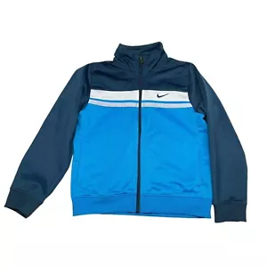 Giacca Nike bambino 7 pista blu bianca retrò full zip sportiva - Foto 1 di 6