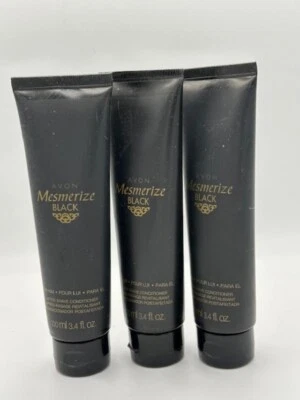 Lote de 3 condicionadores pós-barba Avon MESMERIZE BLACK - Imagem 1 de 4