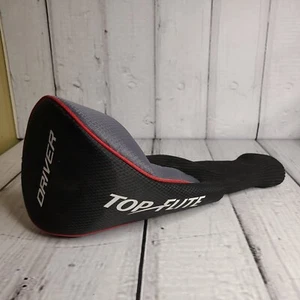 TOP FLITE DRIVER HEAD-COVER - Black, Gray & White With Red Trim Golf Head Cover - Picture 1 of 6