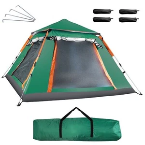 4-5 Persons Outdoor Tent Camping Foldable Tent Climbing Tent Waterproof+Windows - Picture 1 of 16