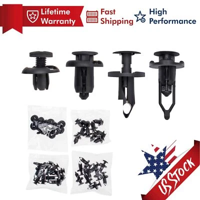 40 Piezas Remache Coche Parachoques Guardabarros Retenedor Sujetador Guardabarros Guardabarros Pin 4 Tipo Foto 1 de 4