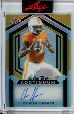 Hendon Hooker 2023 Leaf Rookie Continuum Autograph Auto #'d 71/102 TENNESSEE QB - Image 1 of 2