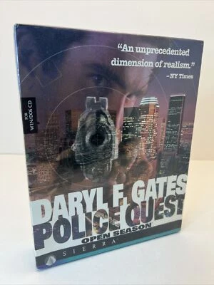 New & Sealed Daryl F. Gates Police Quest: Open Season, Sierra, PC Game CD-ROM. - Image 1 of 4