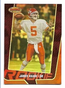 James Kilian 2005 Bowman's Best Red Rookie #54/499 Kansas City Chiefs radiocontrol - Imagen 1 de 2