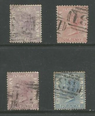 SIERRA LEONE  SG23-26 THE 4 QV 1883 WAT CA P14 LISTED STAMPS CAT £136.50 - Image 1 of 2