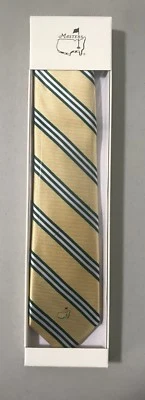 Corbata Masters Exclusive Augusta National 2018 amarilla verde nueva en caja Foto 1 de 2